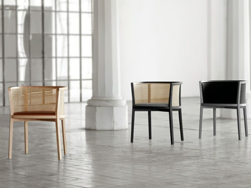 KHA 12C - Vienna straw chair with armrests by Very Wood - view 3